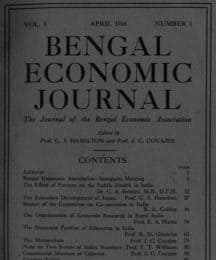 Bengal Economic Journal
