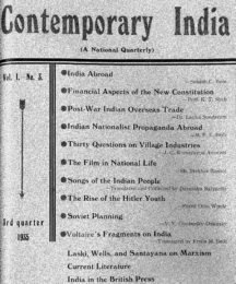 Contemporary India