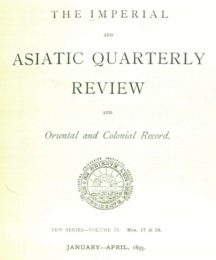 Imperial and Asiatic Quarterly Review and Oriental and Colonial Record