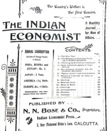 Indian Economist: A Monthly Journal for Men of Affairs