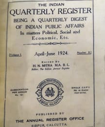Indian Quarterly Register