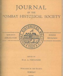 Journal of the Bombay Historical Society