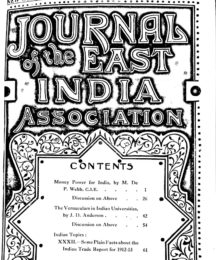 Journal of the East India Association