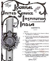 Journal of the United Service Institution of India