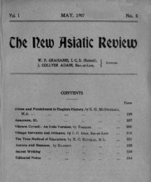 New Asiatic Review