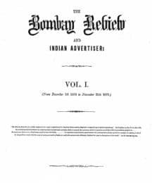 Bombay Review and Indian Advertiser