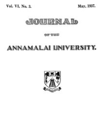 Journal of the Annamalai University
