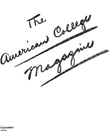 American College Magazine
