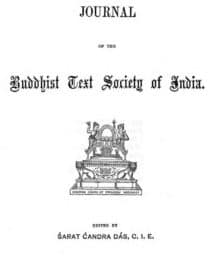 Journal of the Buddhist Text Society of India