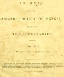 Journal of the Asiatic Society of Bengal