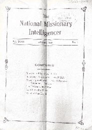 National Missionary Intelligencer