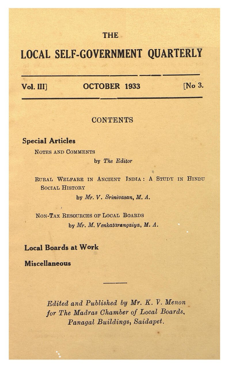 Local Self-Government Quarterly
